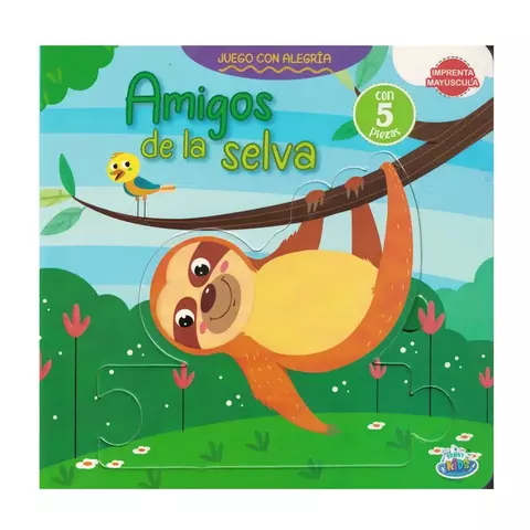Juega con Alegría Amigos de la selva con encastre - AAVV - Brainy kids - comprar online