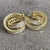 Argollas doradas dobles - comprar online