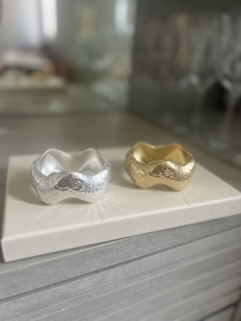 Bracelete onda texturizado