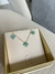 Conjunto trevo turmalina