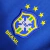 Camisa Seleção Brasileira Retrô II 1997, Camisa Nike Torcedor Masculina, Camisa azul com detalhes em branco, Camisa retrô da Seleção Brasileira, Camisa de futebol Brasil 1997, Camisa oficial da Seleção Brasileira, Camisa vintage Nike Brasil, Camisa de tor
