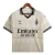 Camisa AC Milan Edição Especial 24/25, Camisa Torcedor AC Milan Masculina, Camisa Puma AC Milan Bege, Camisa Bege com detalhes em preto, Camisa de Futebol AC Milan 24/25, Camisa Oficial AC Milan Torcedor, Camisa Puma Masculina para Torcedores, Camisa AC M