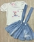 BLUSA CON FALDA DE TIRANTES