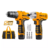 Combo Parafusadeira 3/8" + Chave de Impacto 1/4" Bateria 20V - INGCO