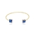 Bracelete zircônia quadrada - Opaline Semijoias
