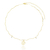 Chocker pingentes zircônia e flor