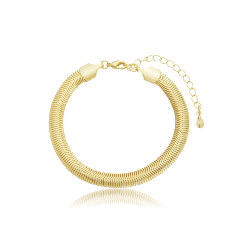 Pulseira malha fio alemão