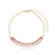 Pulseira riviera baguete rosa