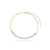 Pulseira riviera zircônia corrente coração