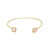 Bracelete zircônia quadrada - comprar online
