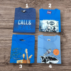 Remera Call Jeans. Celestes