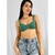 Top meia taça verde feminino TAM P