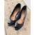 Sandália peep toe preta comfort TAM 36