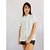 Camisa azul clara de linho TAM M