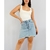 Saia jeans barra desfiada TAM 36 - comprar online