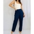 Calça azul de malha feminina TAM G