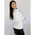 Blusa branca manga longa feminina TAM P - comprar online