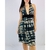 Vestido estampado frente única decote TAM P - comprar online