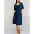 Vestido midi azul de malha TAM G