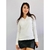 Blusa branca manga longa feminina TAM P