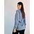 camisa azul manga longa feminina TAM P - Qnova Second Hand