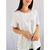 Blusa branca de linho feminina TAM G - Qnova Second Hand