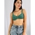 Top meia taça verde feminino TAM P - Qnova Second Hand