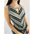 Vestido azul listrado TAM P - Qnova Second Hand