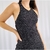Vestido preto brilho CALVIN KLEIN TAM P - Qnova Second Hand
