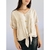 Blusa bege laço feminina TAM M - loja online