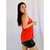 Blusa coral com tiras feminina TAM M - loja online