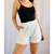 Short branco linho feminino TAM P