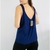 Blusa azul alça feminina TAM G - comprar online