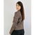 Blazer marrom xadrez feminino TAM M - comprar online