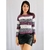 Blusa de tricô listrada feminina TAM P