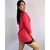 Blusa rosa feminina manga 7/8 plus size TAM G - comprar online