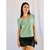 Blusa verde renda feminina TAM M