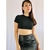 Cropped preto feminino TAM P - comprar online