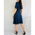 Vestido midi azul de malha TAM G na internet