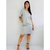 Vestido cinza com bolsos TAM M