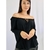 blusa preta feminina ombro a ombro TAM M na internet