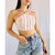 Cropped listrado feminino TAM P