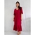 Vestido longo bordô TAM 44