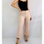 Calça de linho rosa feminina TAM 42