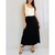 Saia longa preta feminina SIDEWALK TAM P