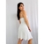 vestido branco boho bordado TAM P - Qnova Second Hand