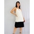 Vestido midi off white TAM M