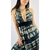 Vestido estampado frente única decote TAM P