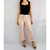 Calça de linho rosa feminina TAM 42 - Qnova Second Hand