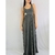 Vestido longo cinza de malha TAM M